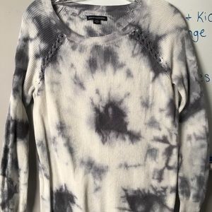 White and Blue American Eagle Sweater